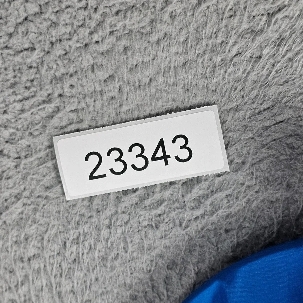 VTG Nike Team Sports Windbreaker Coat Mens XL‎ Blue White Swoosh Hooded Full Zip